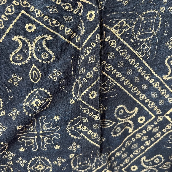 Lucky Brand Blue 3/4 Sleeve Boxy Tunic - Picture 3 of 4